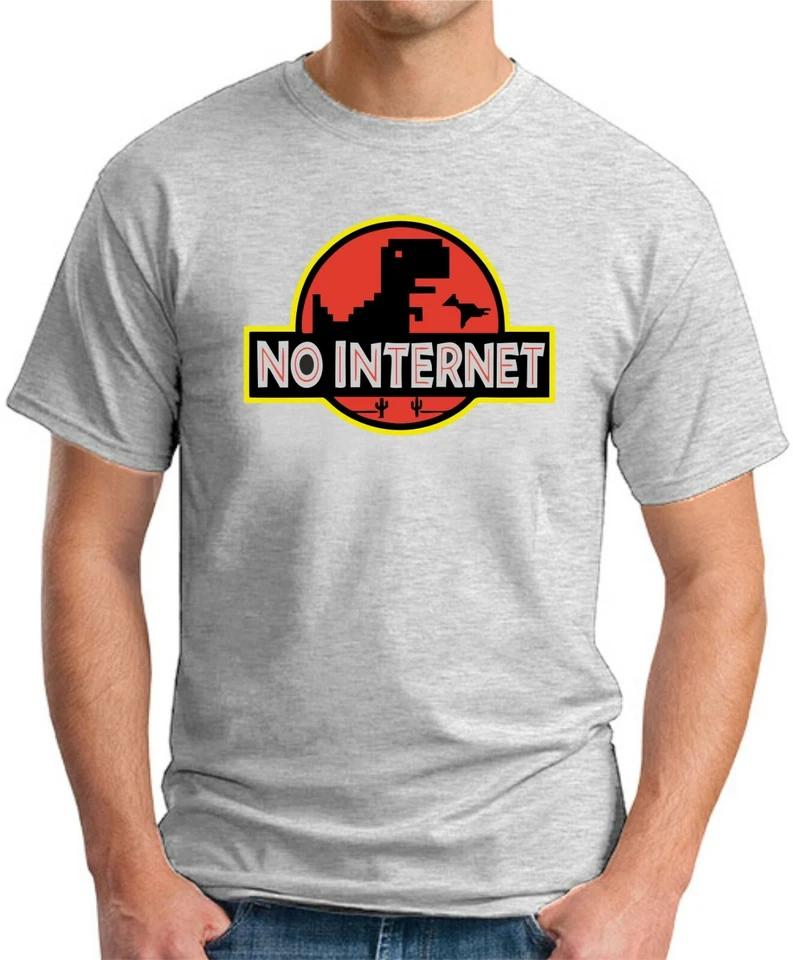 NO INTERNET T-SHIRT Funny Slogan Novelty Mens Geeky Gift Geek Wifi 1 4XL