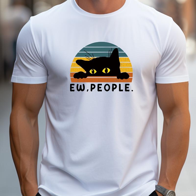 

Trendy Slogan Print Men s T-Shirt - Personality Casual Streetwear Outfit S