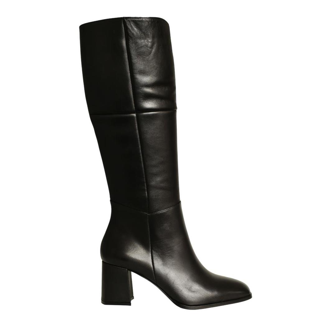 Lange Winterstiefel aus echtem Leder für Damen