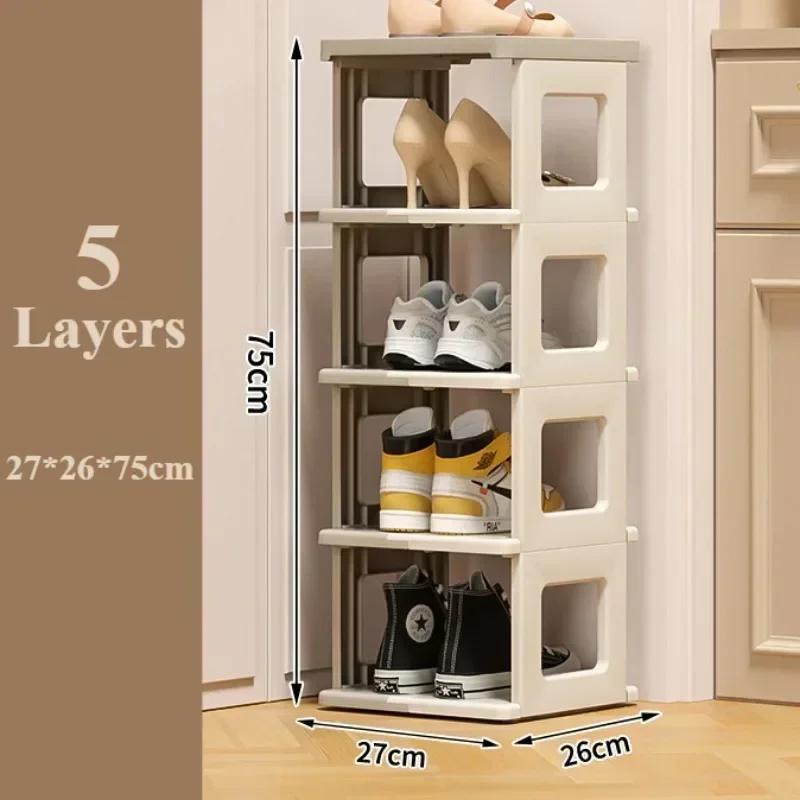 Foldable Shoe Rack Household Dustproof Shoes Cabinet Dormitory Multifunctional Shoe Box Home Space Saving Storage Organizer Rack