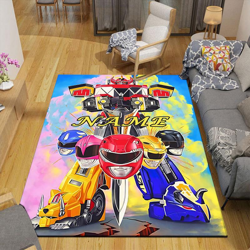 Custom 1Pc Power Rangers Team Rug Office Carpet Indoor Outdoor Entrance Doormat Nonslip Soft And Comfortable Living Room D2915215