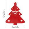Red Green Xmas Tree Cutlery Knife Fork Spoon Covers Table Decor Christmas Tableware Pocket Holder Bags New Year Dinner