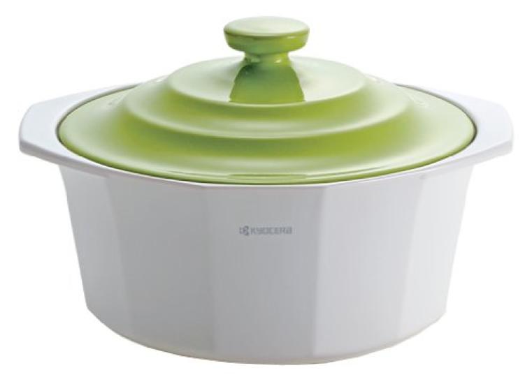 

Kyocera Ceramic Cooking Pot, 20cm, 2.4L, Green, N-54GR