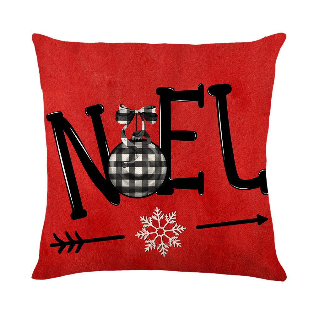 

Christmas Pillow Snow Pillow Case Letters Christmas Pillow Printed Cushion Linen Home Sofa Decoration 45*45cm JYM370-4