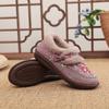 Winter neue alte Peking Stoffschuhe Fleece verdickte Mutterschuhe ein Pedal Damen Baumwollschuhe rutschfest warm ältere Baumwollschuhe