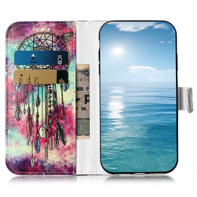 For iPhone 17 Stand Case Marble Painted Folio Flip Leather Wallet Phone Cover