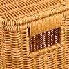 Cajas de Almacenamiento con Tapa Estrecha y Alta Cestas Tejidas Revistero Plástico Hogar Cocina Juguete Verdura Picnic Contenedores con Asas