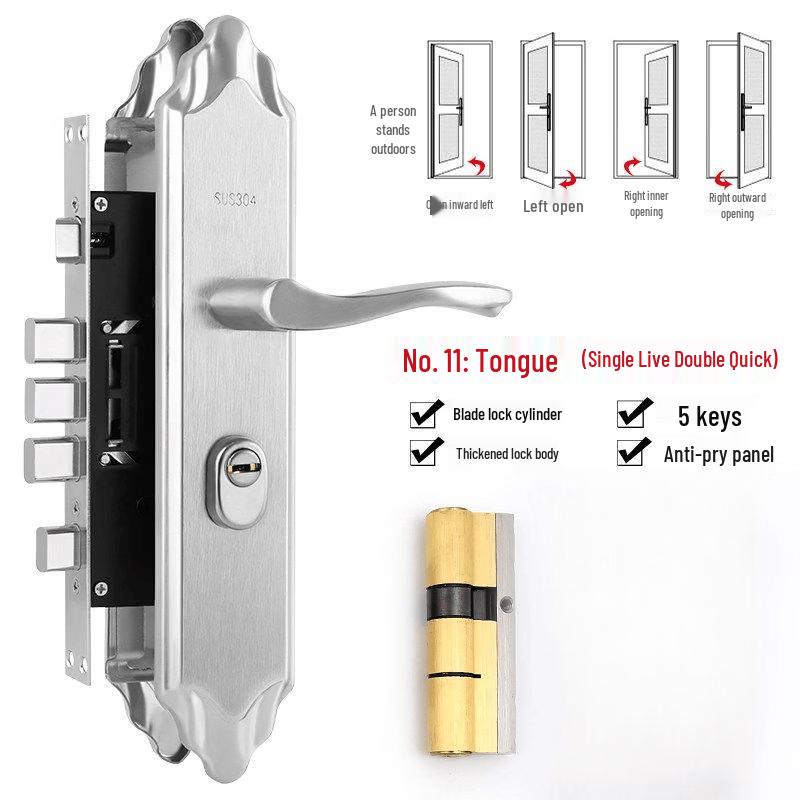Rongyu C-Grade Stainless Steel Security Door Lock