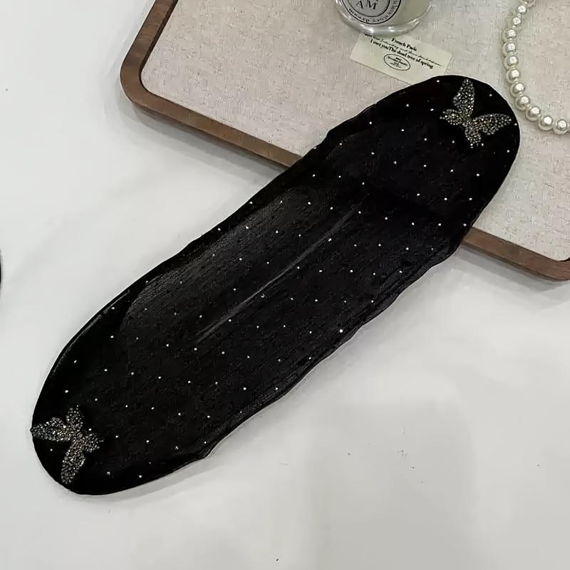 

A Twist Hairpin for Elegant Hairstyles, a Fixing Tool for Women And, Adorned with Butterfly Rhinestones,Suitable for Hair Design with Soft Woven Bands чёрный