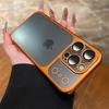 Luxury Plating Metallic Color Matte Transparent Phone Case For iPhone 17 16 15 14 13 12 11 17Pro Max Full Lens Protection Cover