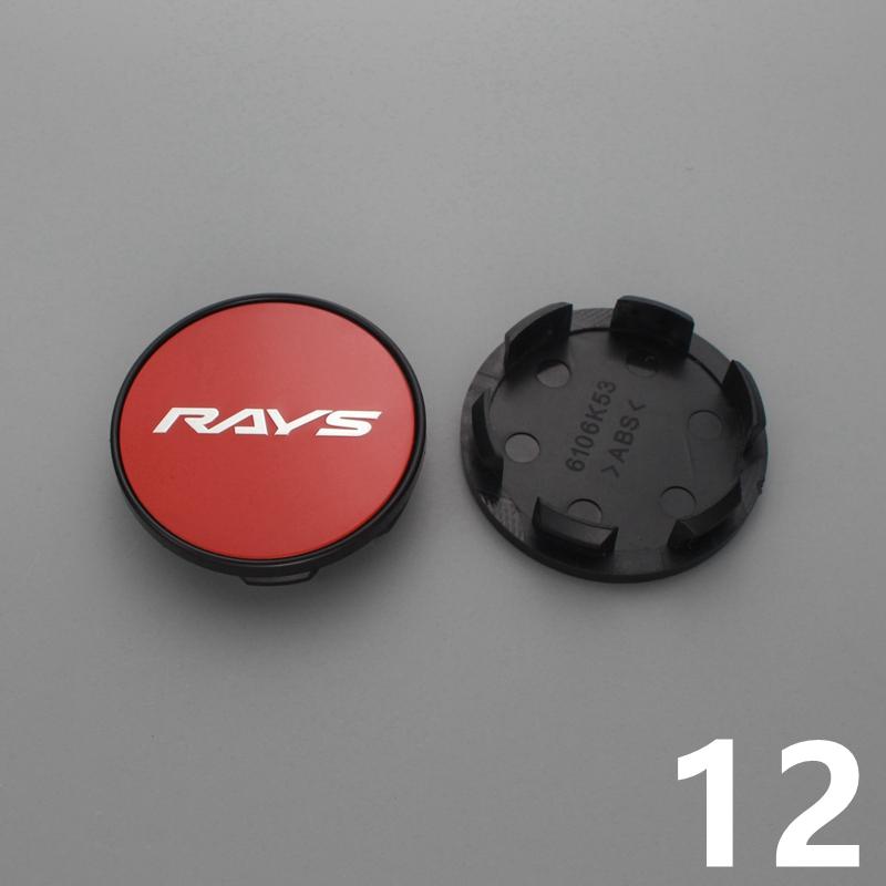 4pcs 53mm/48mm clip rays wheel center cap for rims wheel cover hub cap volk logo emblem stickers rays racing