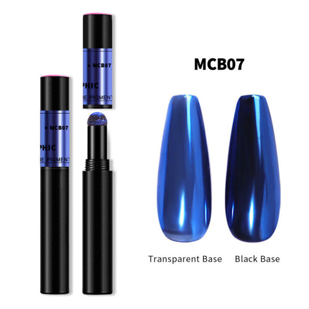 10 Colors Air Cushion Magic Powder Pen Makeup UV Gel Chrome Holographic Mirror Effect Metal Powders Nail Art Laqcuer Manicure