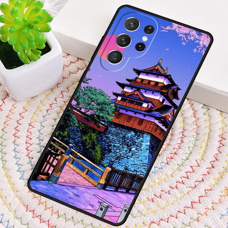 Art Pixel Aesthetic Phone Case for Samsung Galaxy note 10 pro S26 Ultra S23 S24 FE S25 S21 S22 PLUS shockproof Cove