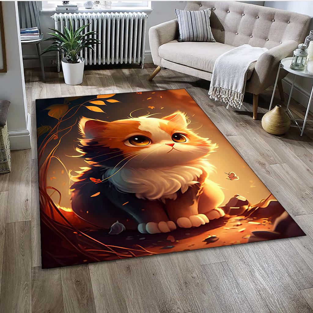 27 Style Cartoon Cute Calico Cat,Persian Cat,Ragdoll Carpet Rug for Home Living Room Bedroom Sofa Doormat Decor,kid Non-slip