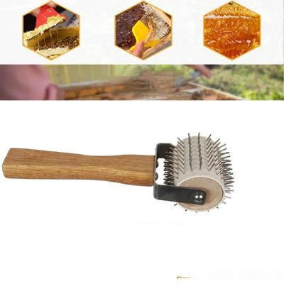 Wheel Uncapping Fork Gear Bee Honeycomb Rake Needle Roller Honey Extracting Tool Beekeeping Supplies Tools