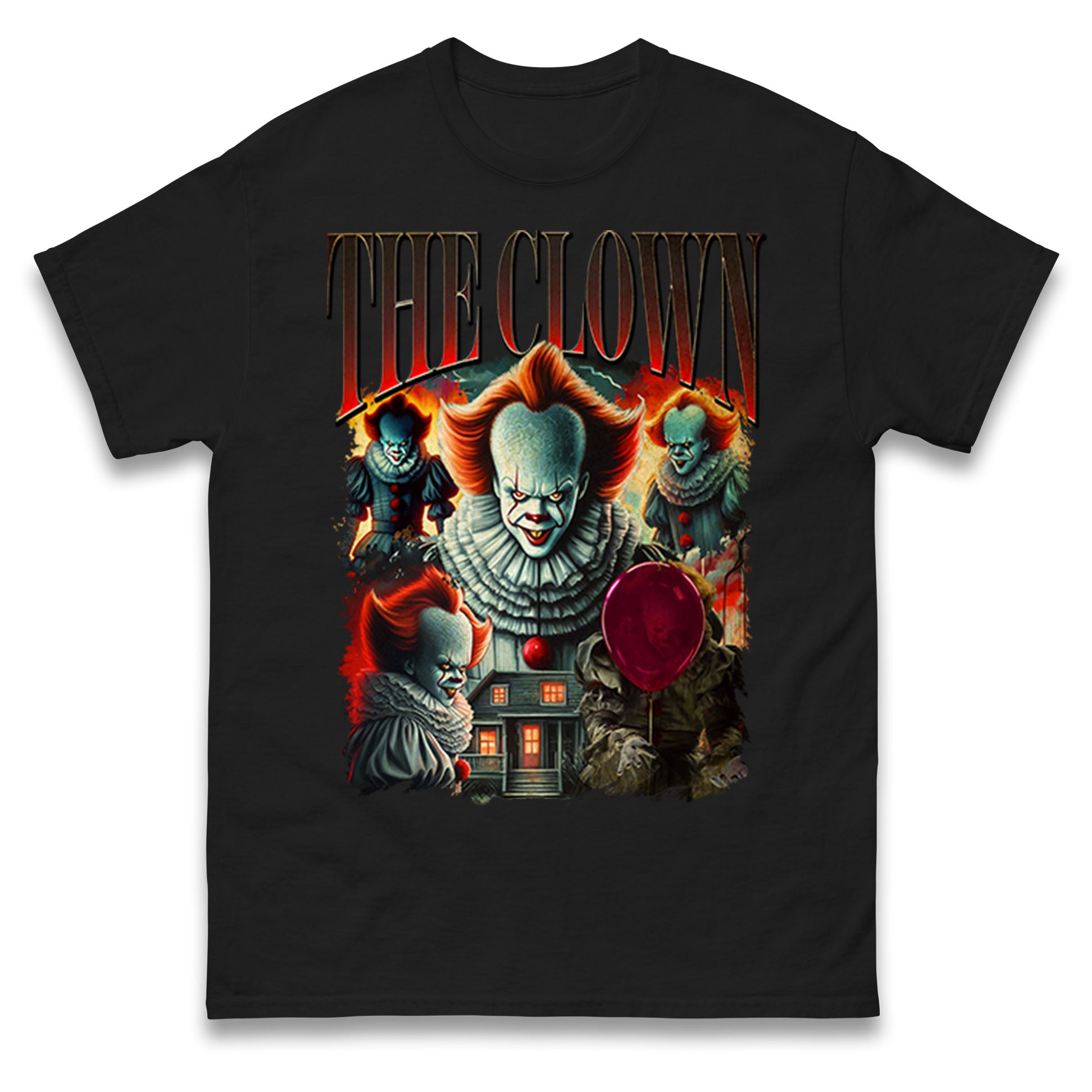 The Clown Halloween Bootleg Mens T Shirt Womens Tops Tees L