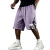 Pantaloncini Sportivi Casual da Uomo Estivi in Jacquard, Vestibilità Larga, con Elastico in Vita e Coulisse, per Attività all'Aperto e Uso Quotidiano