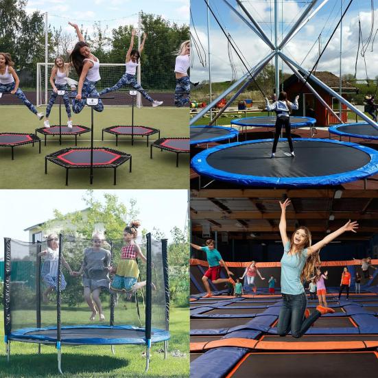 1 Set Trampoline Repair Kit with Square Round Rectangle Patch Scraper Waterproof Self-Adhesive Trampoline Tear Hole Covering Patch Kit