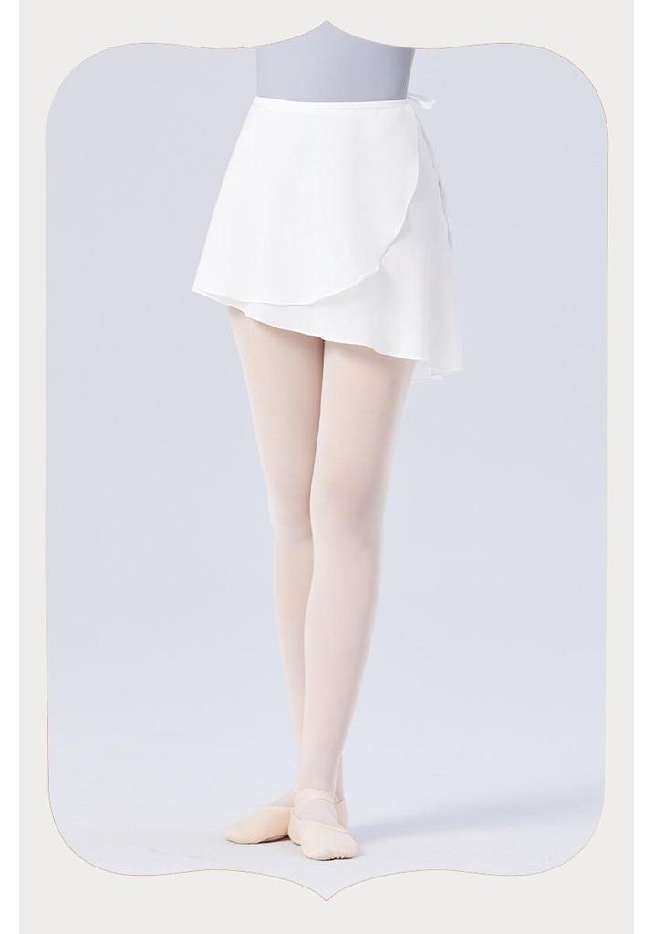 Adult Women's One-Piece Chiffon Ballet Dance Skirt with Lace-Up A-Line Design