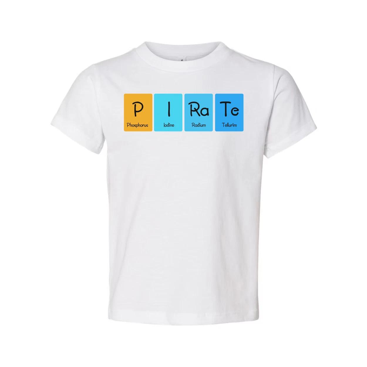 

Unisex Pirate Chemistry T Shirt With Periodic Table Element Blocks Graphic Print 3XL