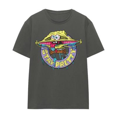SpongeBob SquarePants Unisex Adult Stay Pretty T-Shirt