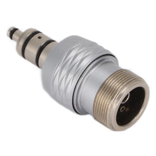 Dental-Handstück-Adapter, Hochgeschwindigkeits-2-Loch-Edelstahl-Dental-Handstück-Konverter