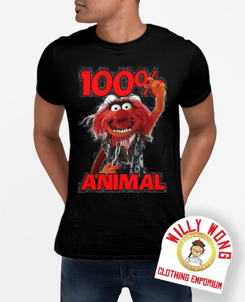 Animal 100% T-Shirt Movie Retro Classic Original Sci Fi Music Muppet Unisex T-Shirt XXL
