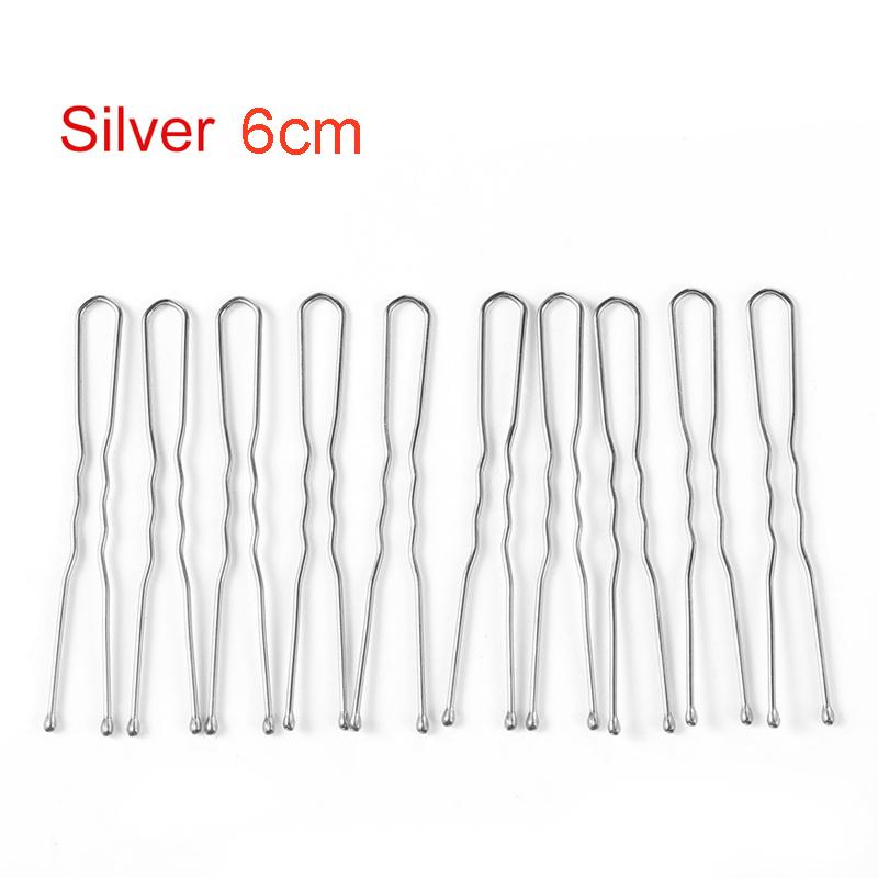 5/7cm 20Pcs U Shaped Hairpin Hair Clips Bobby Pins Metal Barrette Women Modeling Tools Bridal Hairstyle