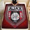 AFC Ajax poster  FlAannel Blanket, High quality Comfortable for All Seasons, Home Decor, Warmth and Comfort