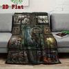 Dinosaur Collection 2D Flat Pattern Flannel Blanket, High quality All Seasons, Home Decor, Warmth and Comfort, Perfect for Christmas Gifts.