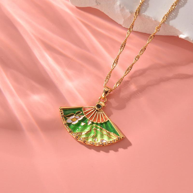 New Animation Peripheral Characters, Weapons, Folding Fan Necklaces, Accessories, Couple Gift Pendants