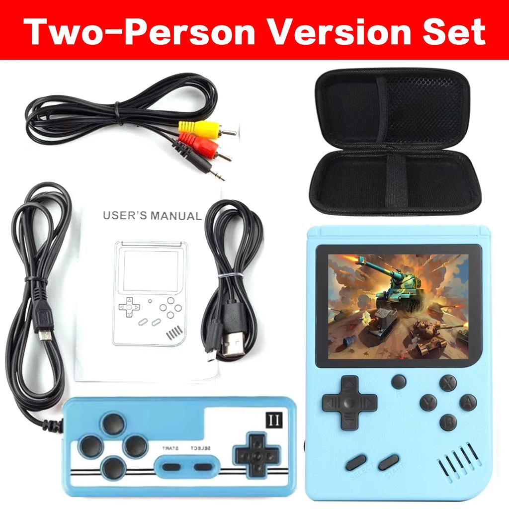 Retro Taşınabilir Mini El Video Oyun Konsolu 8 Bit 3.0 Inç Renkli LCD Çocuk Renkli Oyun Oyuncu Dahili 500 Oyun