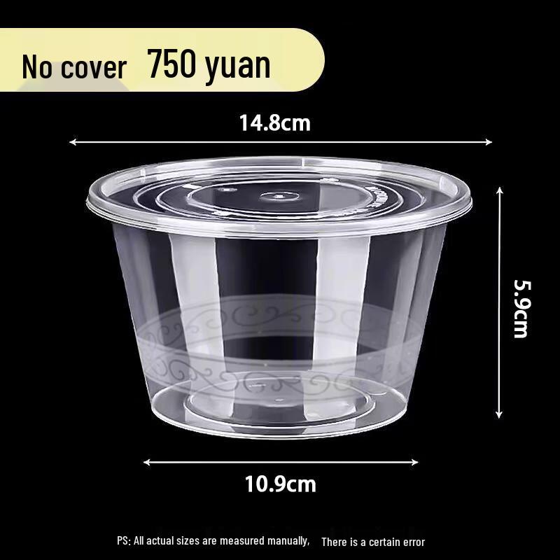 Yuduo Disposable Round Transparent Plastic Bowls