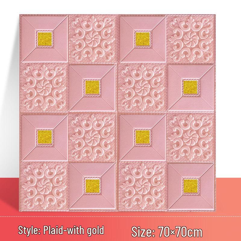 3D Waterproof Self-Adhesive Bedroom Wallpaper for Home Decoration