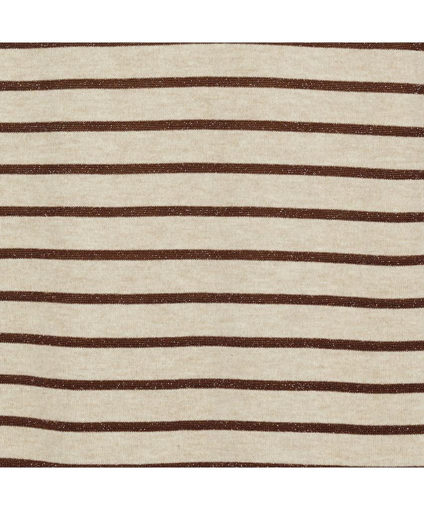 Iolo Metallic Stripe Skirt_Beige