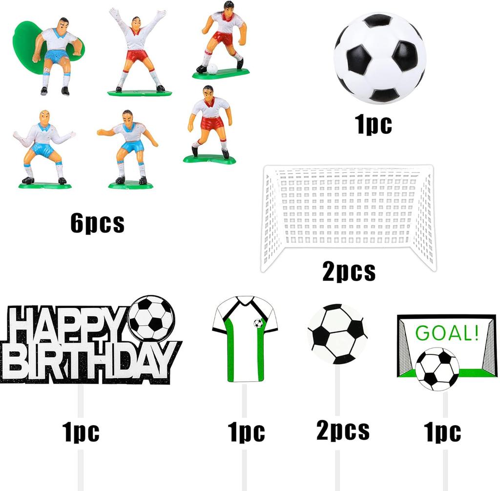 37 STÜCKE Sport Kuchen Topper Sport Kuchen Dekoration mit Fußball Baseball Basketball Tennis Golf für Jungen Männer Sport Thema