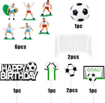 37 PCS Sports Cake Toppers Sports Cake Decoration with Soccer Football Baseball Basketball Tennis Golf for Boys Men Sports Theme