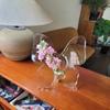 Klarer Acryl-Schmetterlings-Vase Dekorative Acryl-Klare Vase für Zuhause Schmetterlingsförmige Einzelblumen-Vase für Kinder Erwachsene Freunde