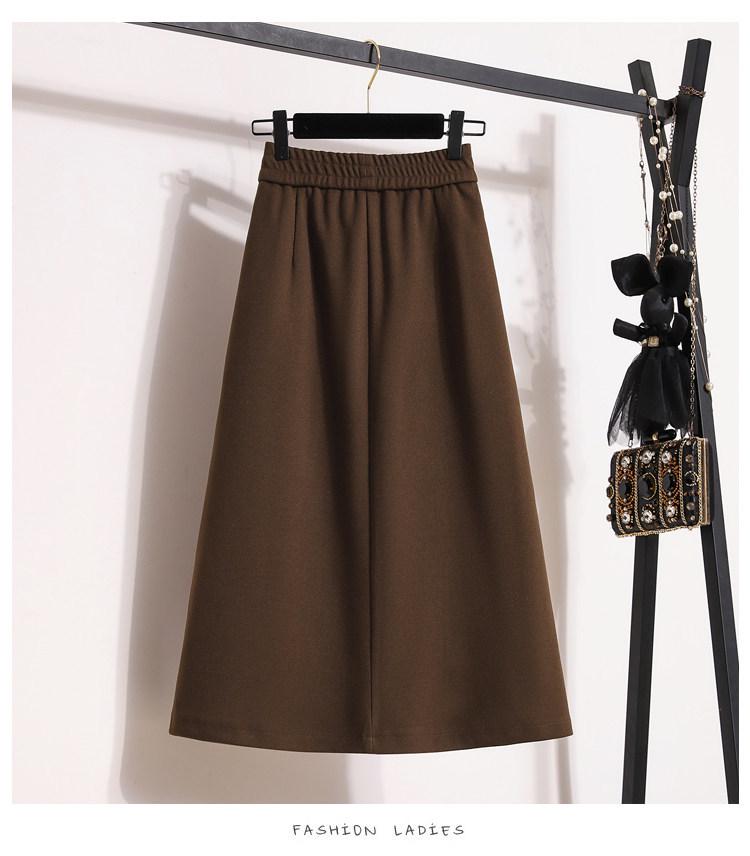 Damen High-Waist Samt A-Linien Midikleid - Figurschmeichelnd, Schlankmachend, Herbst/Winter Stil mit Schlitz