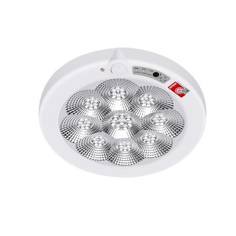 LED Ceiling Light with Radar Sound & Motion Sensor, 8W Emergency Stair Lighting