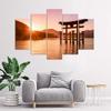 Five Piece Picture Canvas Print Landscape Japan