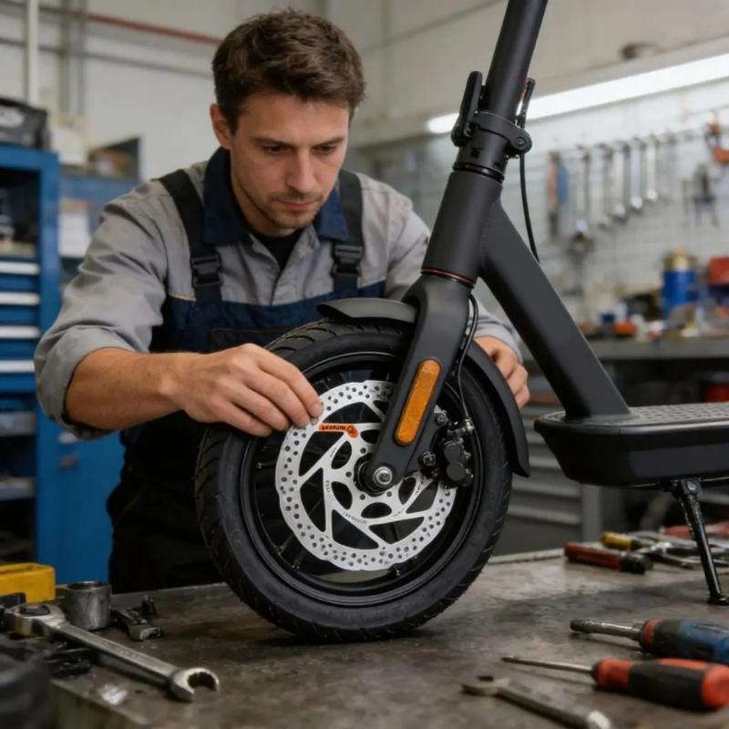 Rotori Freni a Disco per Monopattino Durata Componente Disco Freno Monopattino Elettrico Accessori Per Migliora Sicurezza e Controllo