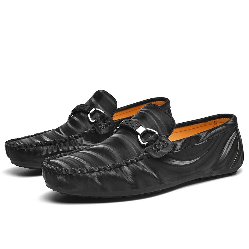 Fashion Men's Breathable Slip on Casual Shoes Flats Business Outdoor Driving Shoes Classic Leather Loafers for Men Walking Shoes