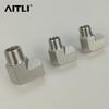 304 Stainless Steel 90-Degree Right-Angle Elbow Pipe Fitting, Full Hexagonal Joint, Inner and Outer Thread
