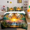Tiger Face, Sunset, Waterfall. Bedding Sets Duvet Cover Sets Duvet Covers Pillowcases(1*Duvet Cover 2*Pillowcases Without Duvet Insert)