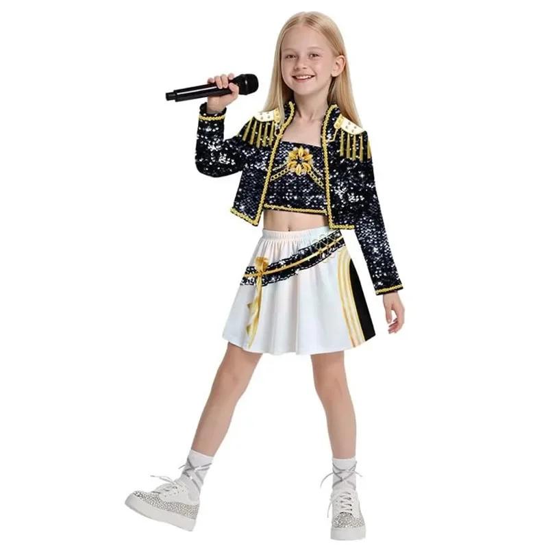 Película Anime Niños Kpop Cazador de Demonios Cosplay Rumi Zoey Mira Traje de Cosplay Ropa KPop Disfraz de Cosplay Rumi Zoey Disfraz Impreso en 3D