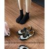 New, Platform Sports Shoes Fashionable Silver Casual Soft-soled Mary Jane Shoes Spring Versatile Thick Heel Small Leather Shoes Women