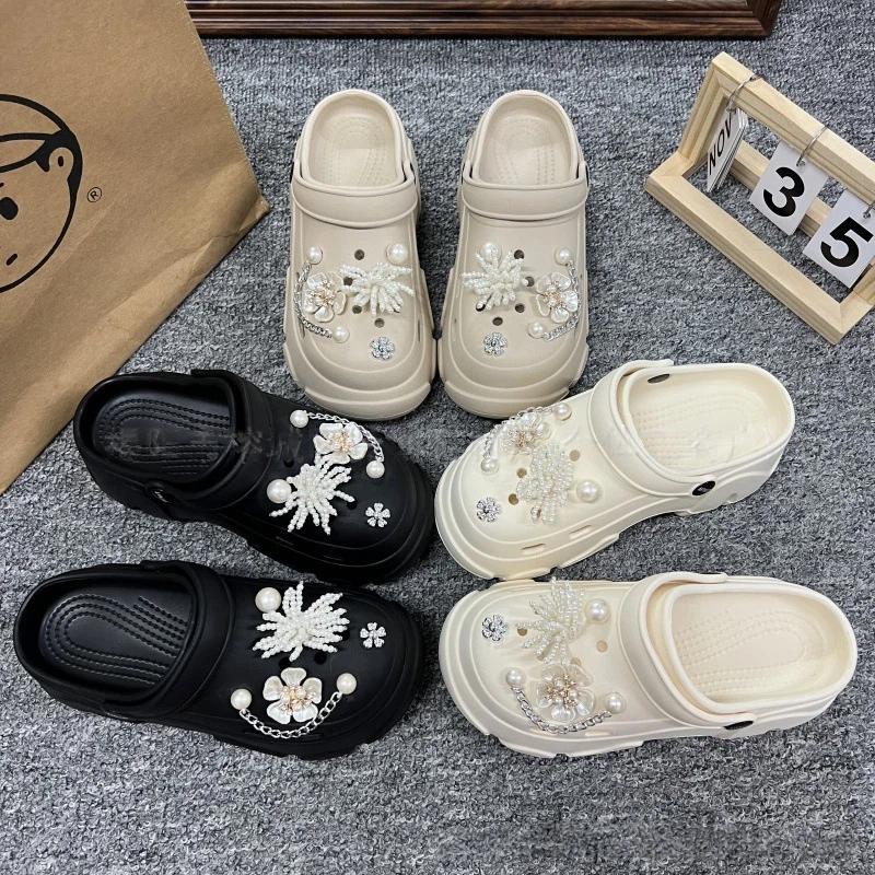 Fashion Shoe Accessory Set, Decorative Shoe Buckles, Removable, Suitable for Sandals and Flip-flops.
