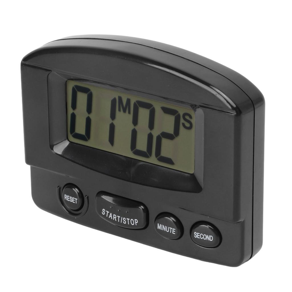 Küchentimer Lauter Ton Zeit Abgelaufen und Countdown Magnetisches Design Multifunktionaler Digitaluhr-Timer Schwarz