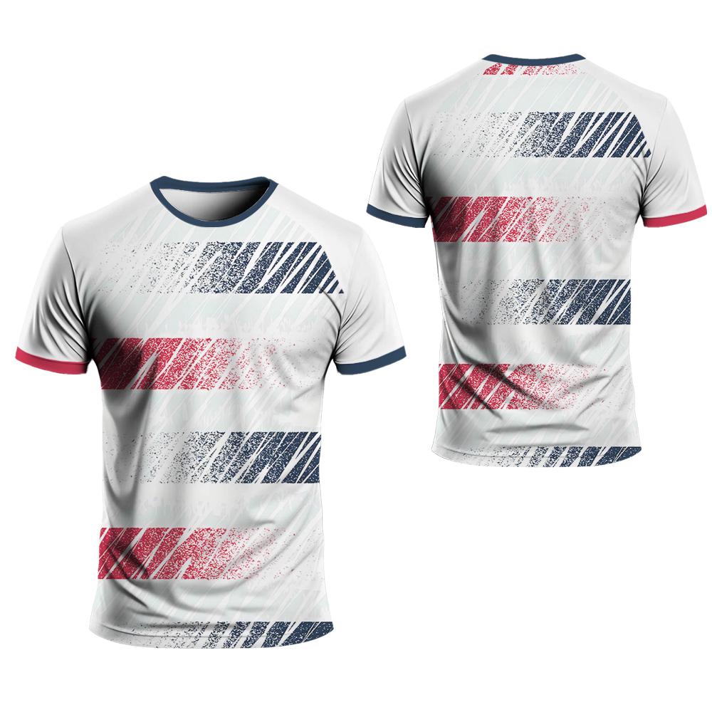 Men's Sports 3D Printing New Sportswear Quick-drying Crewneck T-shirt Men's and Women's Outdoor Loose Tops